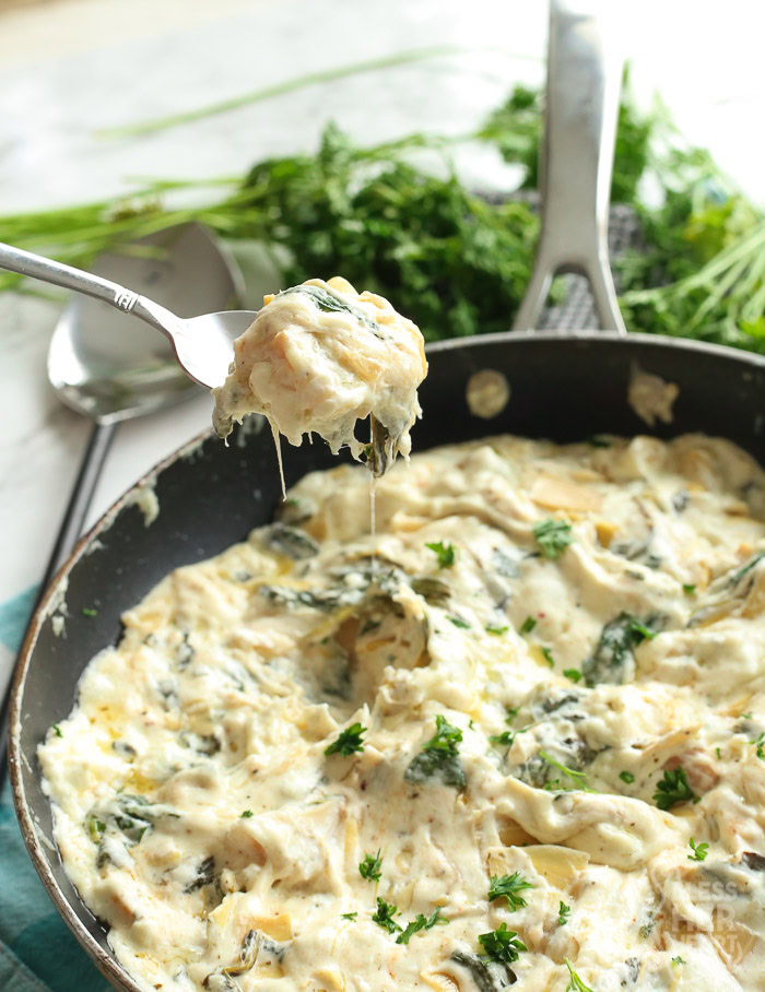 spinach artichoke dip without mayo