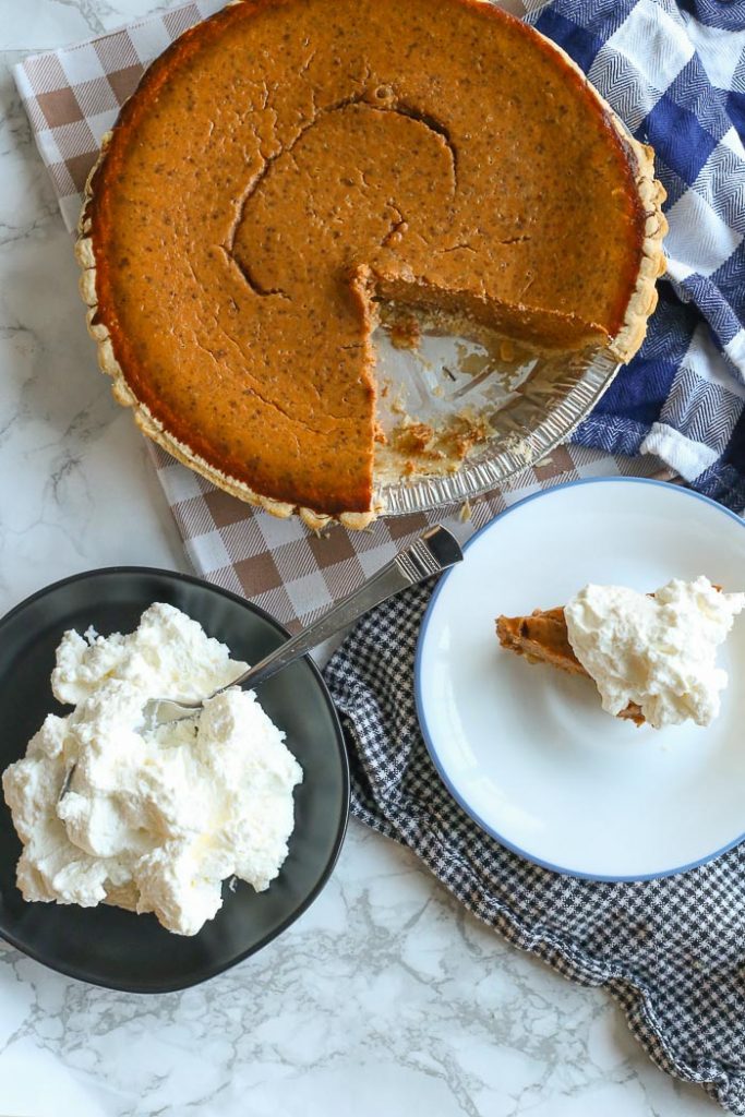 Serving Gluten Free Pumpkin Pie