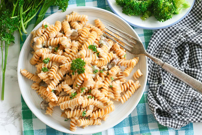 Gluten Free Lemon Caper Pasta