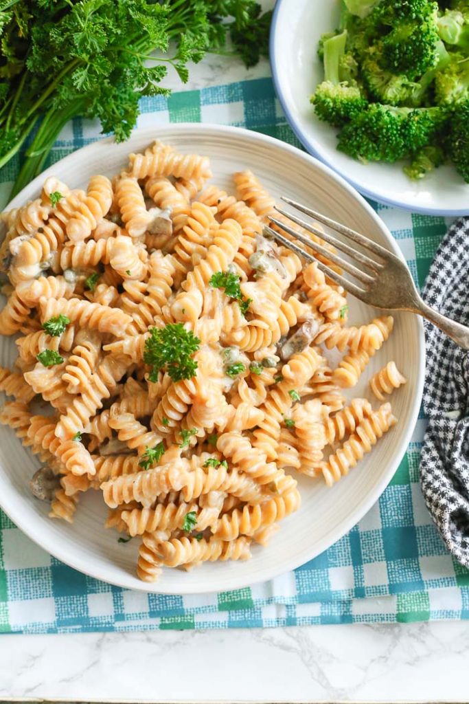 Gluten Free Lemon Caper Pasta