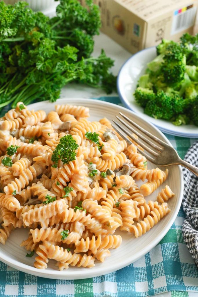 Gluten Free Lemon Caper Pasta