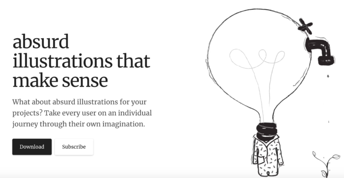 Sosyal Medya'da kullanabileceğiniz 11 ücretsiz illüstrasyon kaynağı-Absurd Design