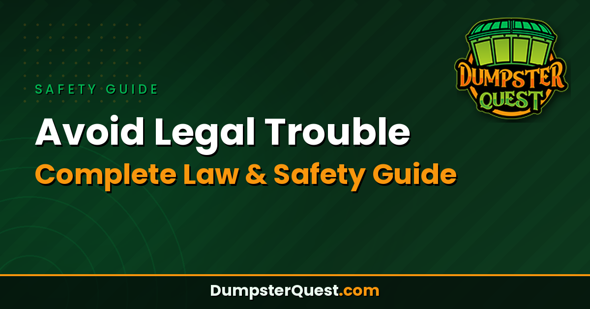 Read more about the article Avoid Legal Trouble Dumpster Diving: Complete Law & Safety Guide