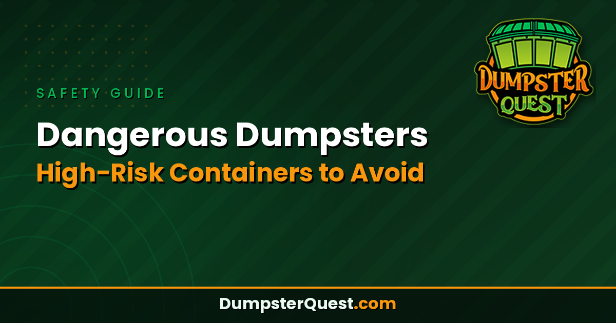 Read more about the article Dangerous Dumpsters: High-Risk Containers Every Diver Must Avoid