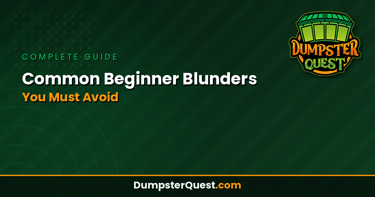 Read more about the article Common Beginner Dumpster Diving Blunders You Must Avoid
