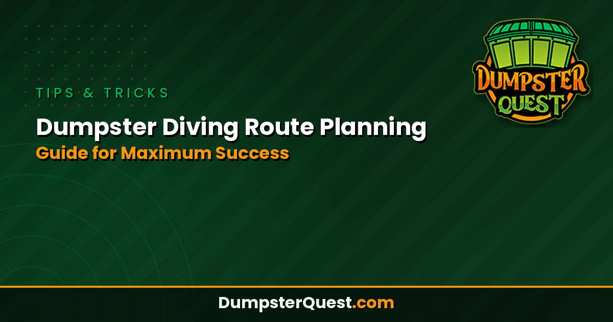 Read more about the article Dumpster Diving Route Planning: Complete Guide for Maximum Success
