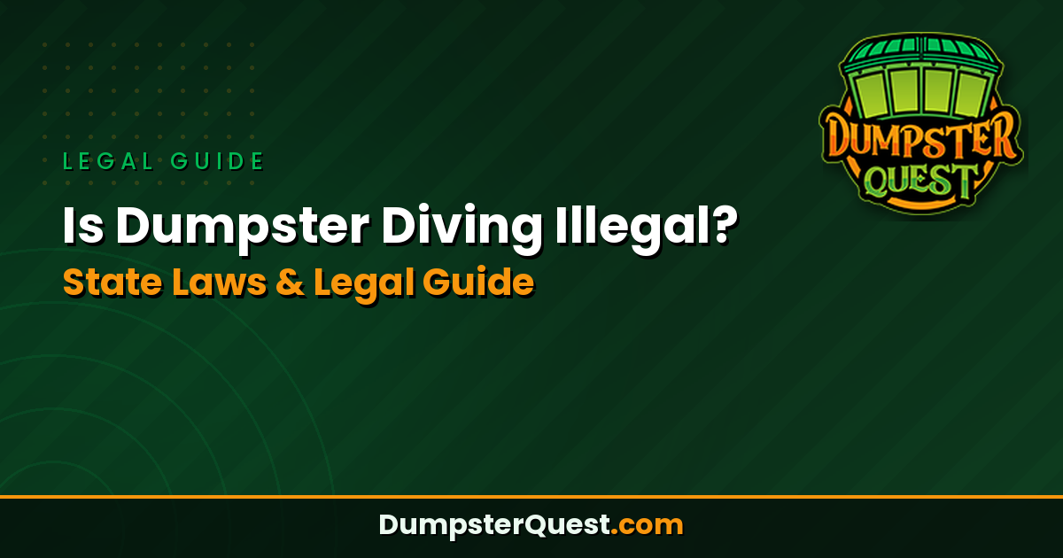 Read more about the article Is Dumpster Diving Illegal? State Laws and Legal Guide