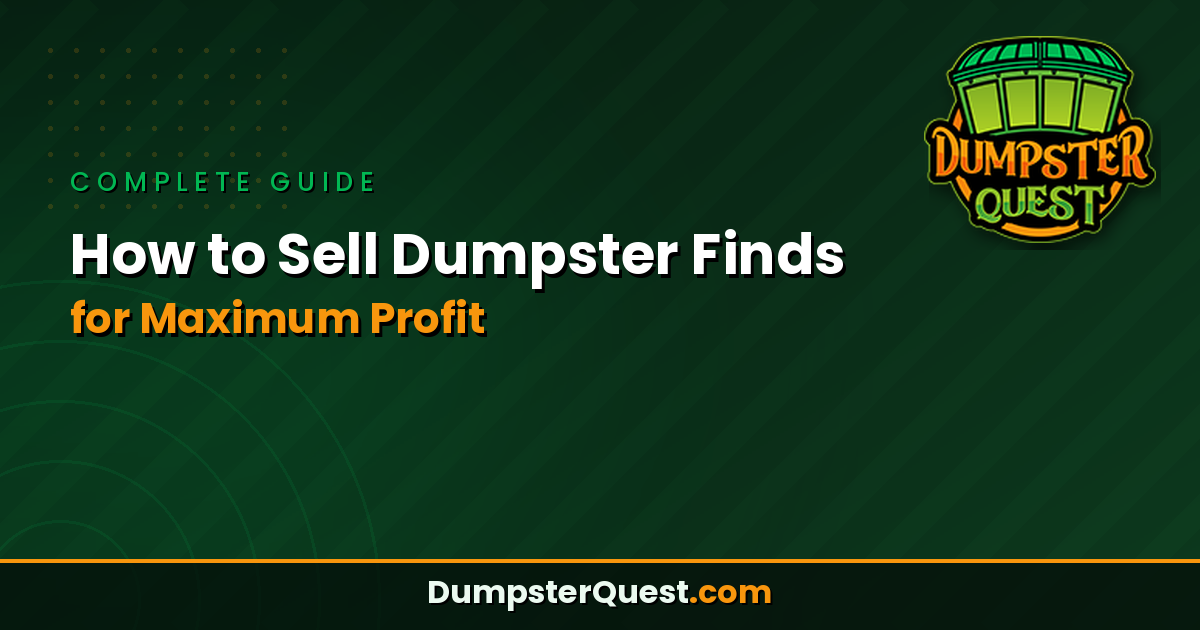 Read more about the article How to Sell Dumpster Finds for Maximum Profit – Complete Guide
