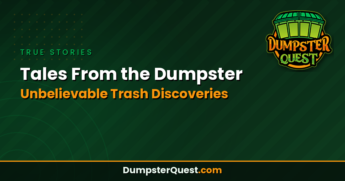 Tales From The Dumpster: Unbelievable Discoveries Found in the Trash
