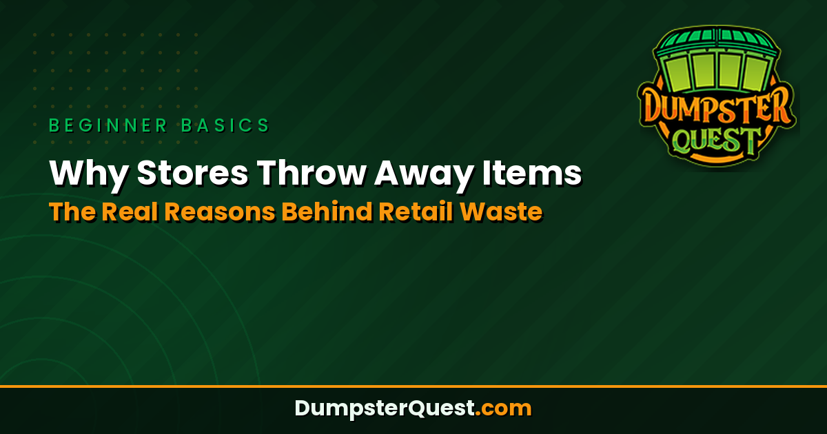 Read more about the article Why Stores Throw Away Items – The Real Reasons Behind Retail Waste