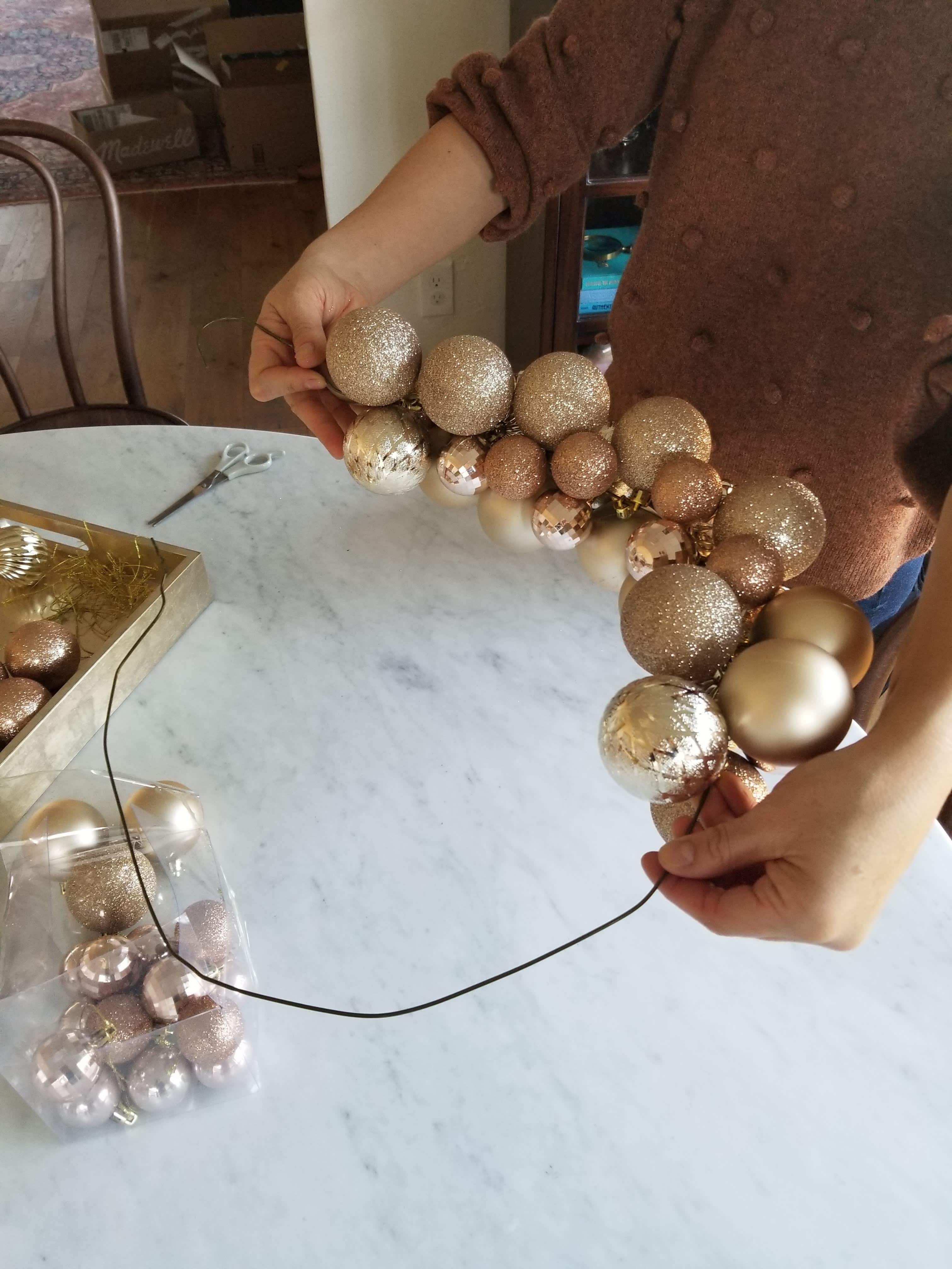 DIY Ornament Ball Wreath In 8 Easy Steps This Dear Casa