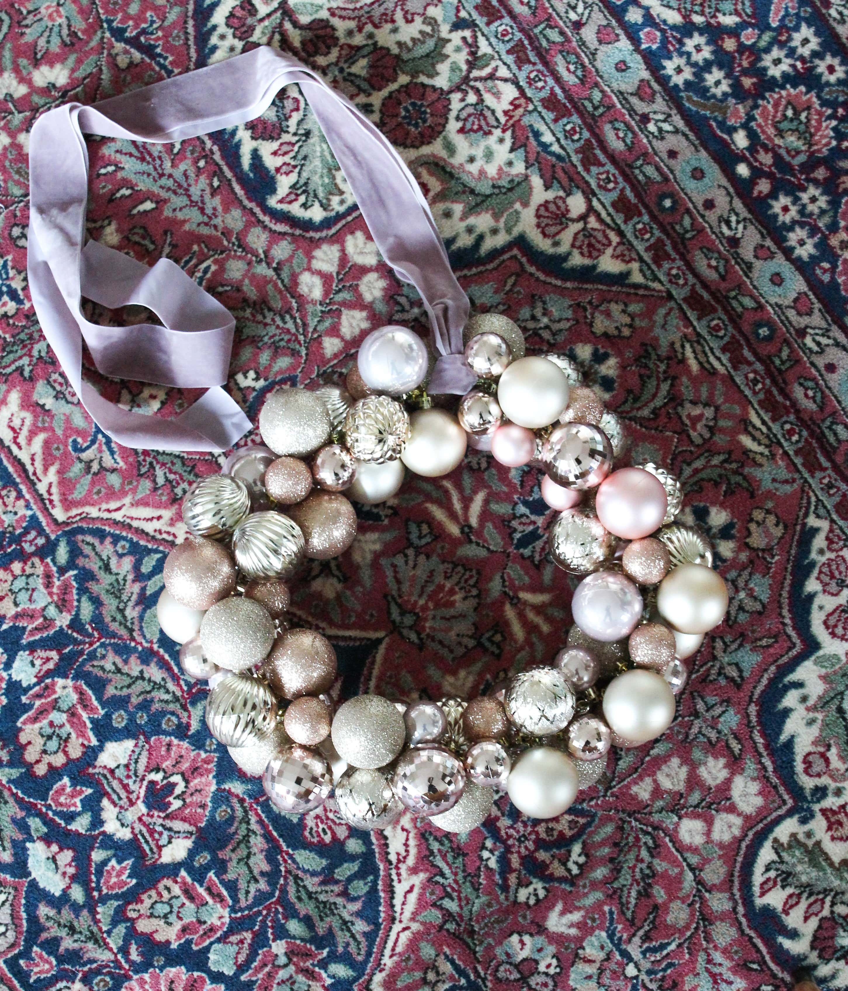 DIY Ornament Ball Wreath In 8 Easy Steps This Dear Casa