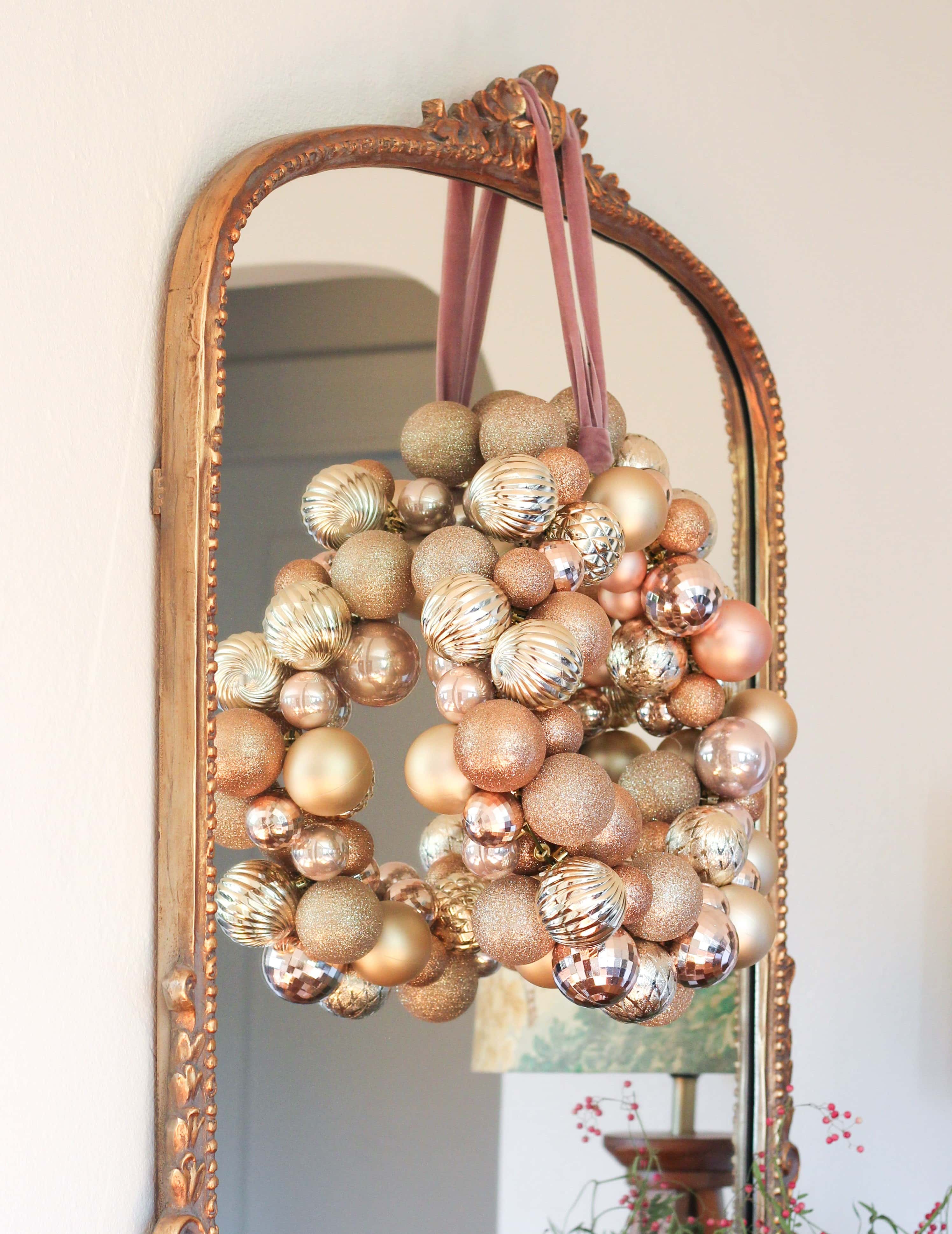 DIY Ornament Ball Wreath In 8 Easy Steps This Dear Casa