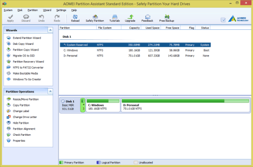 Aomei Partition Assistant Standard Edition Review Download