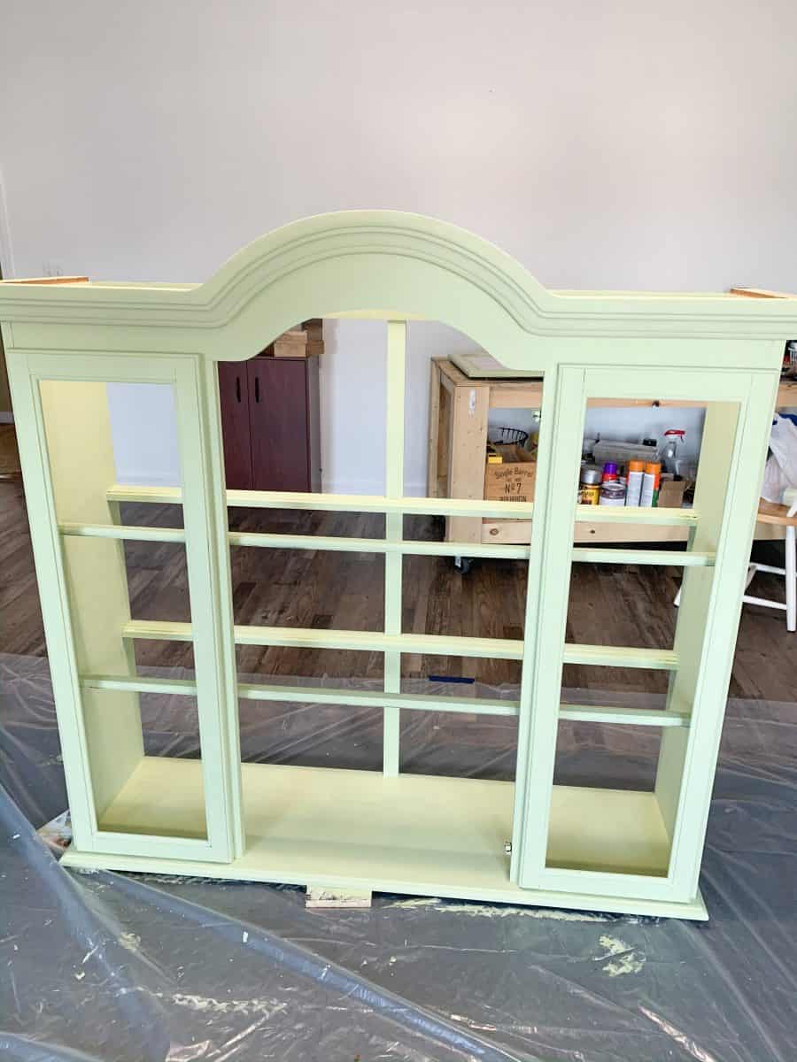 Painted Repurposed Hutch Top