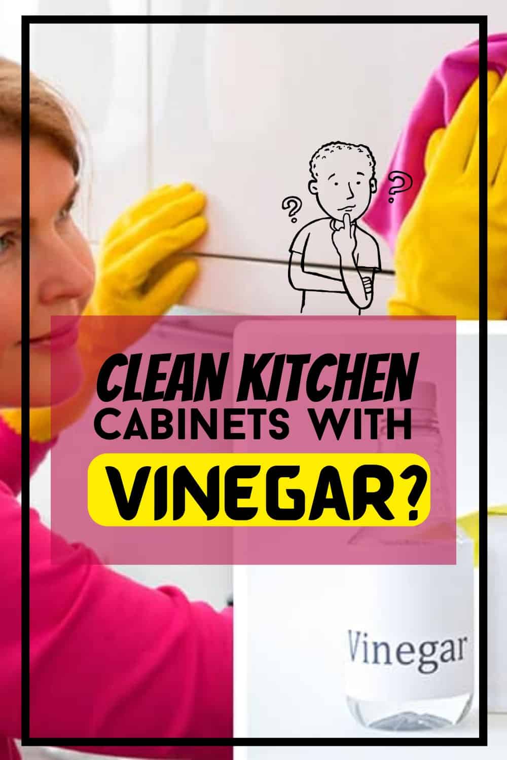 How to clean kitchen cabinets with vinegar