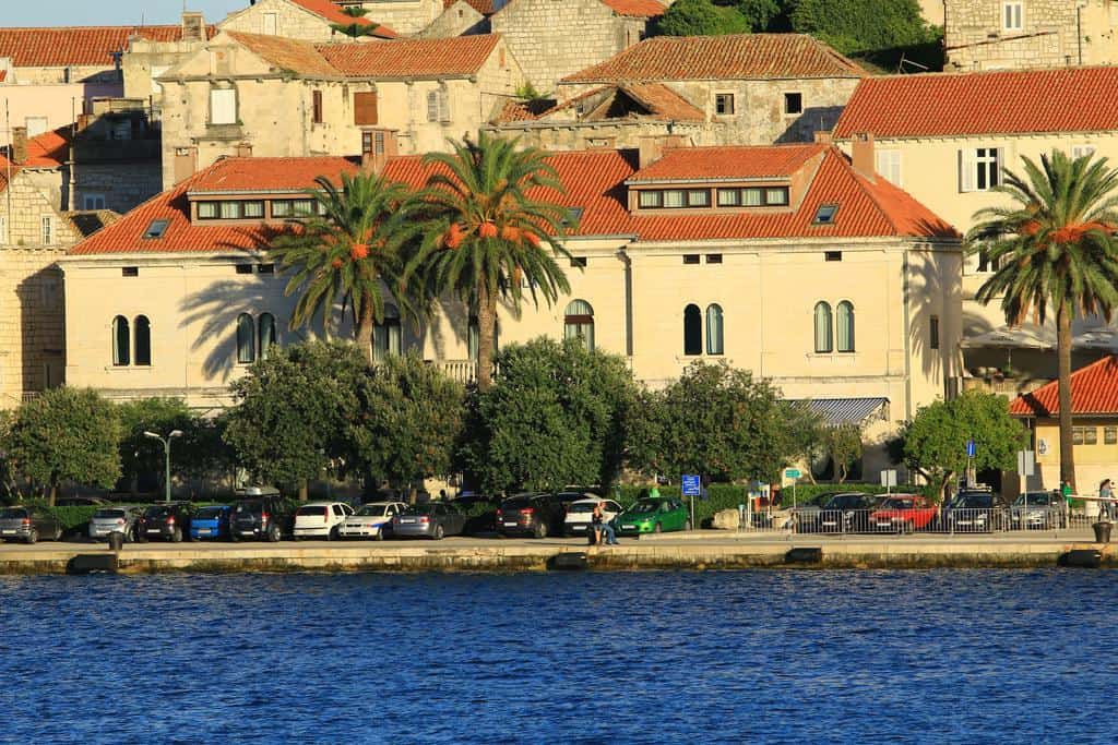 view of the hotel from sea