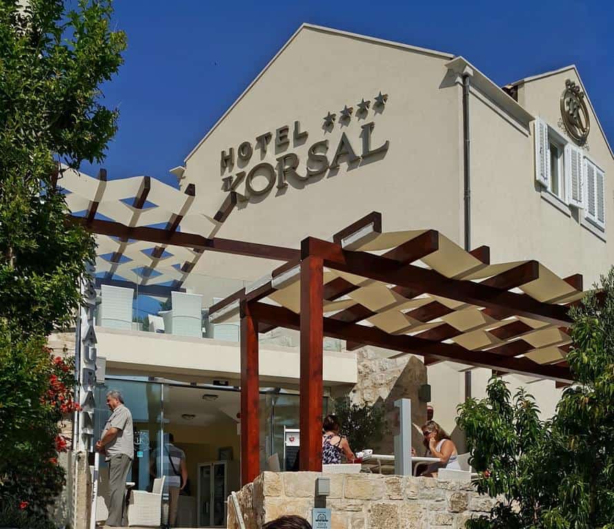 Hotel Korsal in town of Korcula
