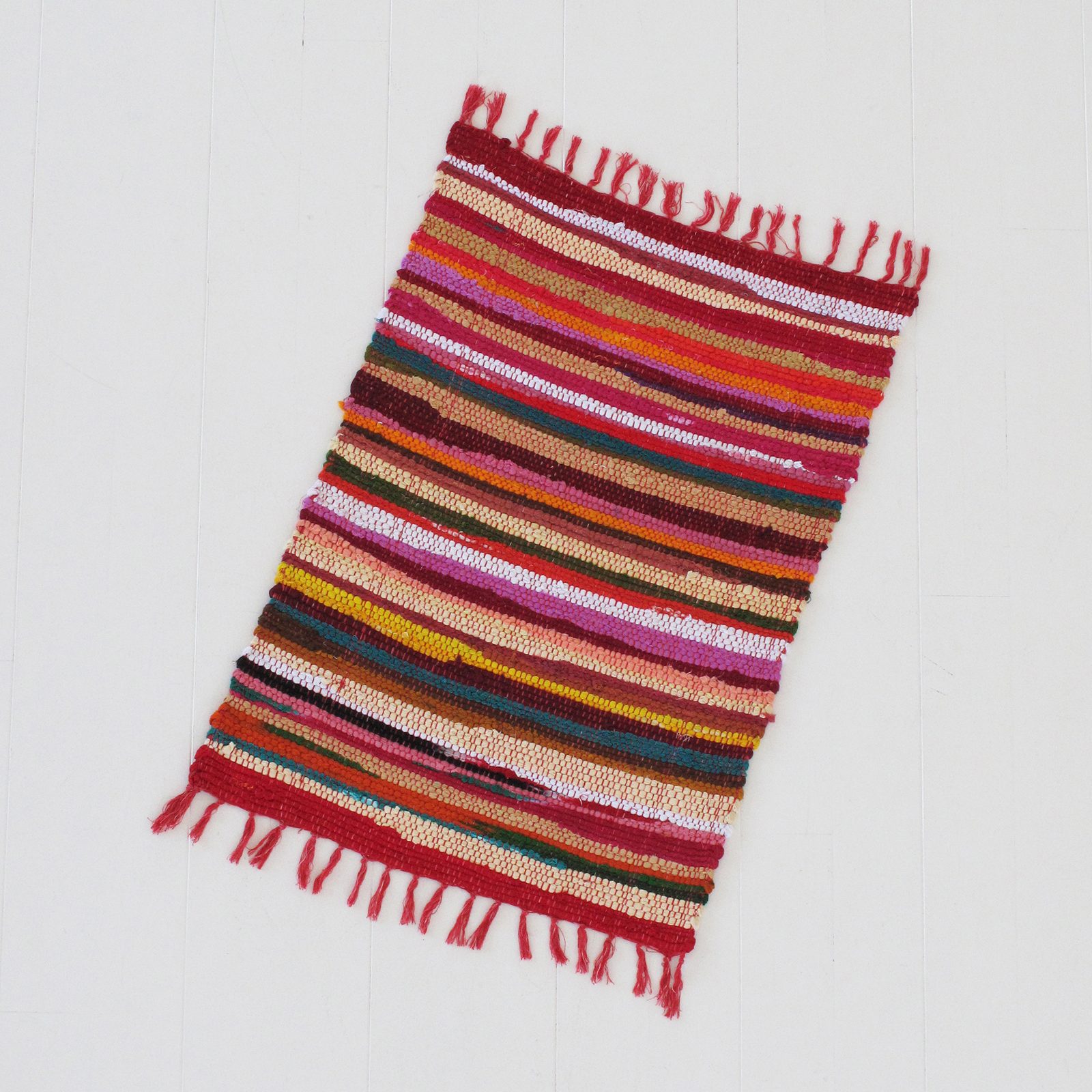 Multicoloured Recycled Rag Rug | Paper High