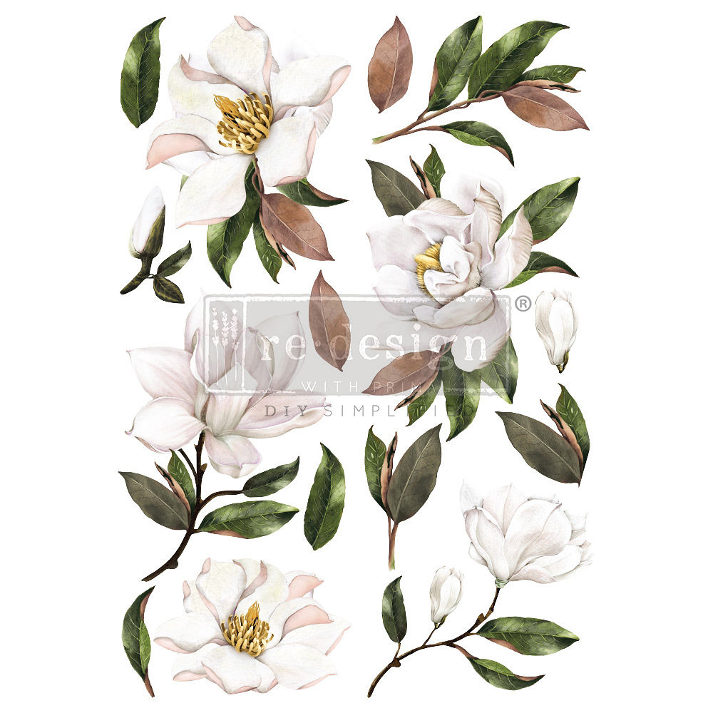 re-design with PRIMA siirdepilt MAGNOLIA GRANDIFLORA