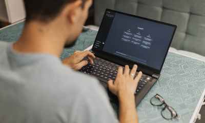 man people woman laptop