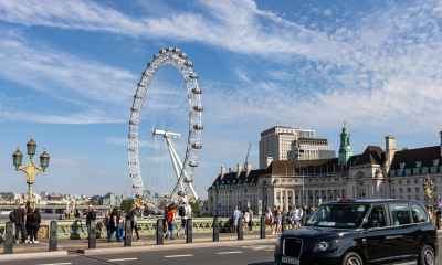 view of the london eye london uk