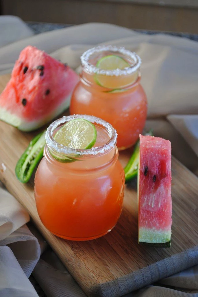 spicy watermelon margarita