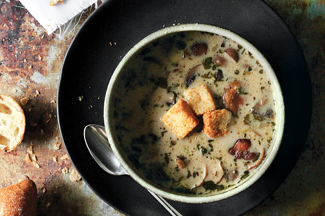 mushroom thyme sherry soup