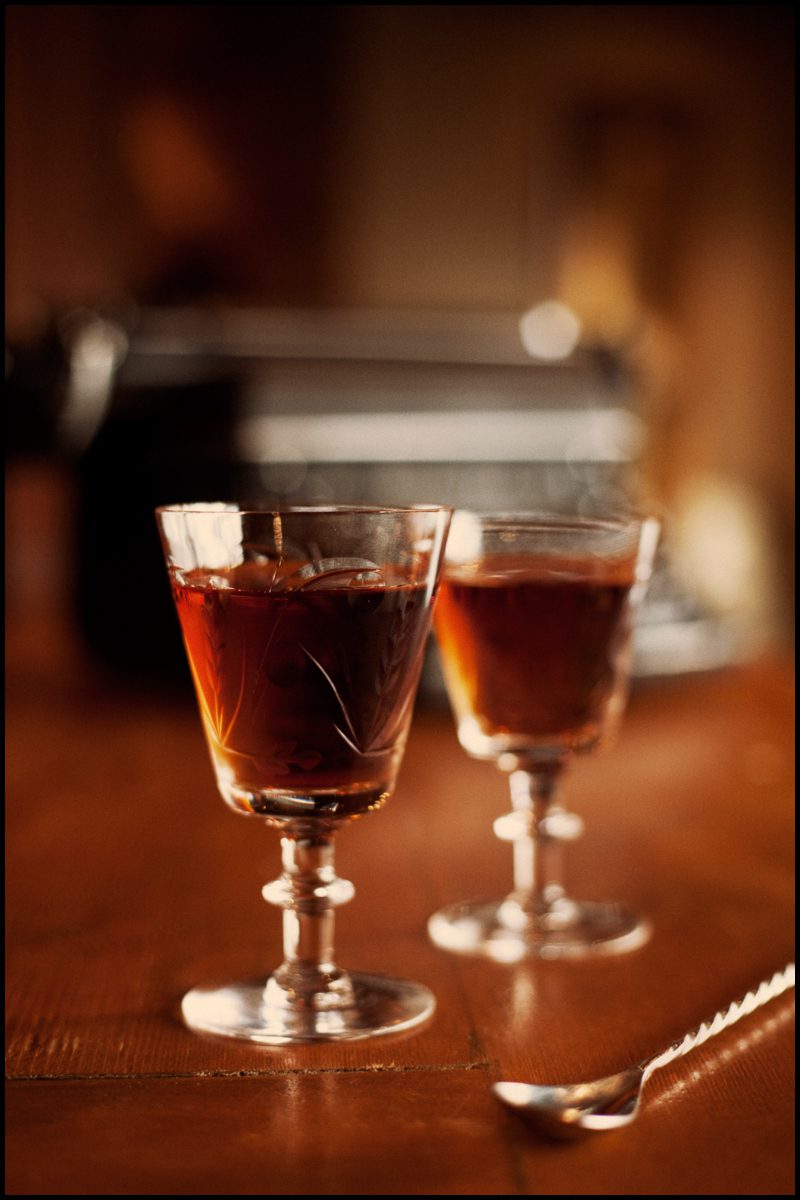 black rider brandy mezcal cocktail