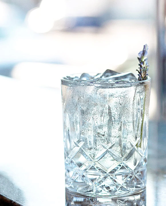 Lavender Blanc vermouth cocktail