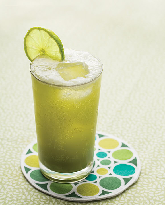 Matcha Rum Fizz