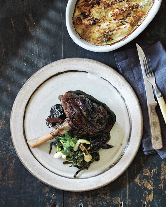 Wine–Braised Lamb