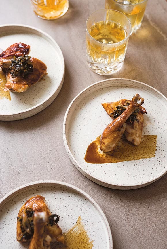 Bourbon-Molasses Glazed Chicken