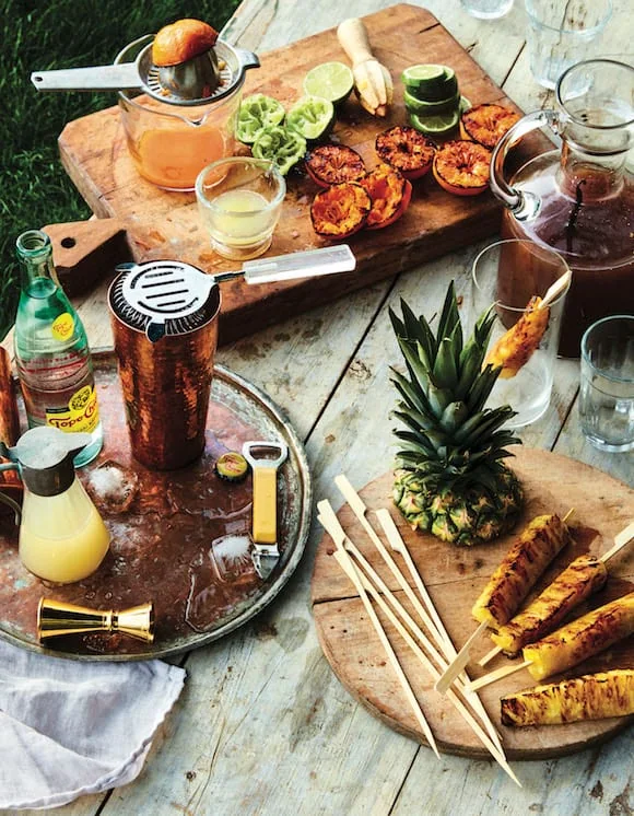 grilling for cocktails