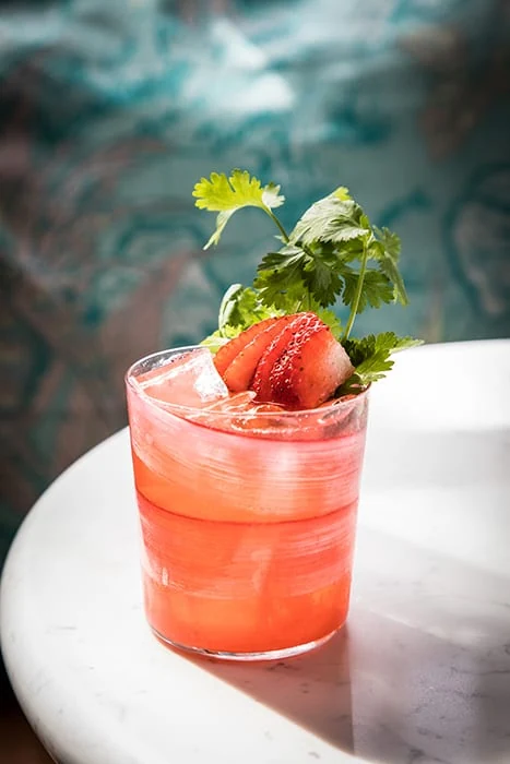 Strawberry Rhubarb Margarita