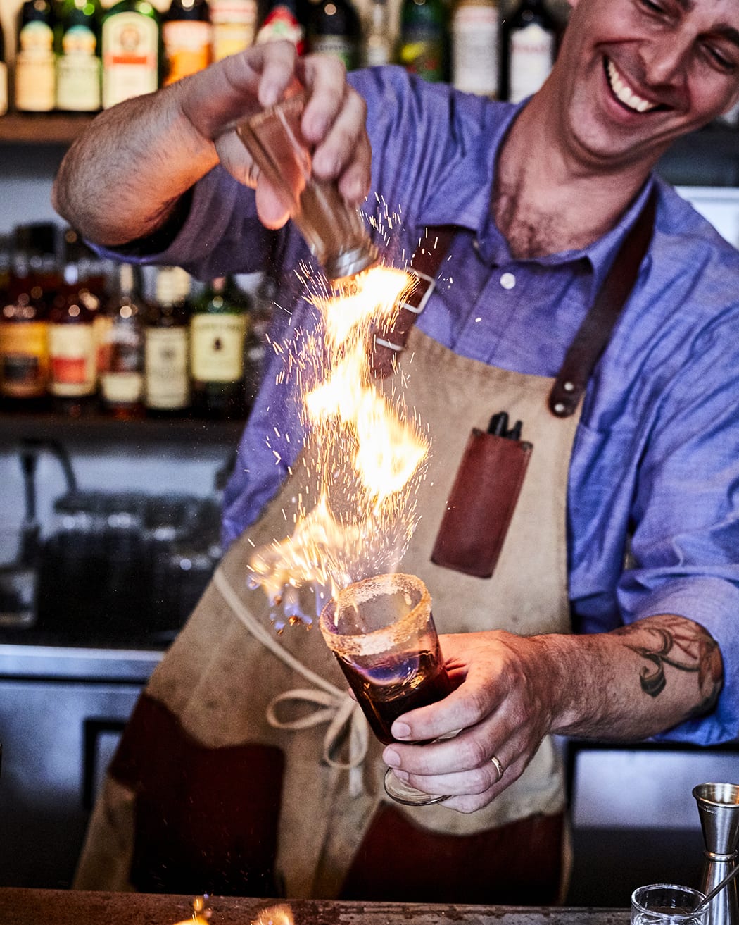 how to flame cocktails