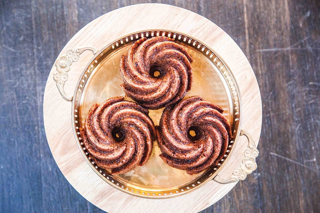 Persimmon Rum Pudding Cake
