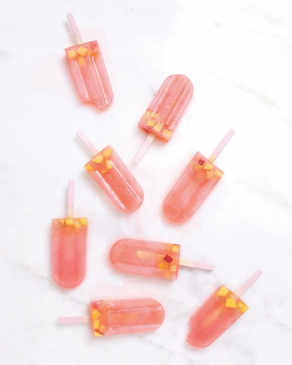 rosé popsicles