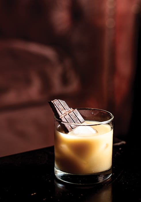 Mezcal milk punch