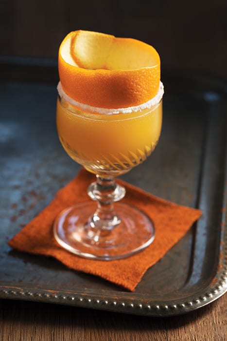 peach brandy crusta