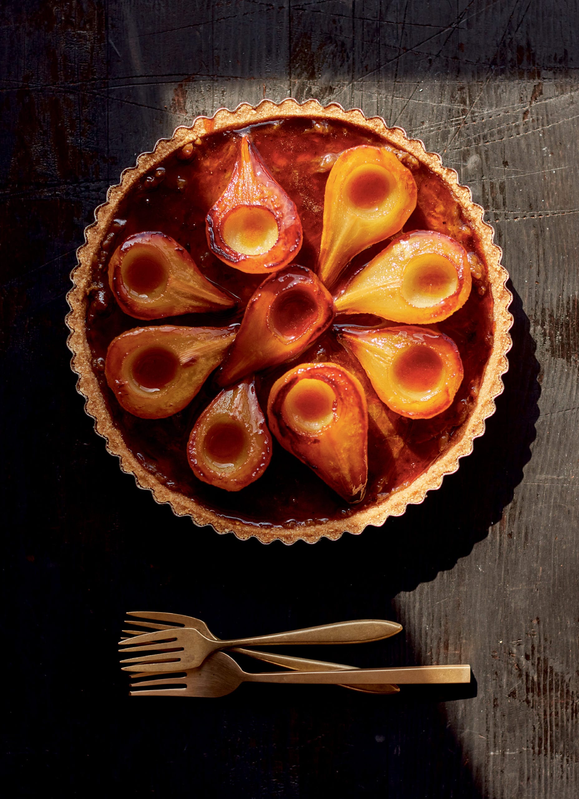 Pear Banana Rum Tart
