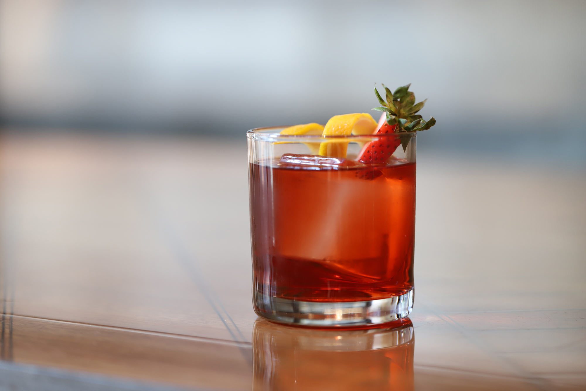 Chocolate Strawberry Negroni