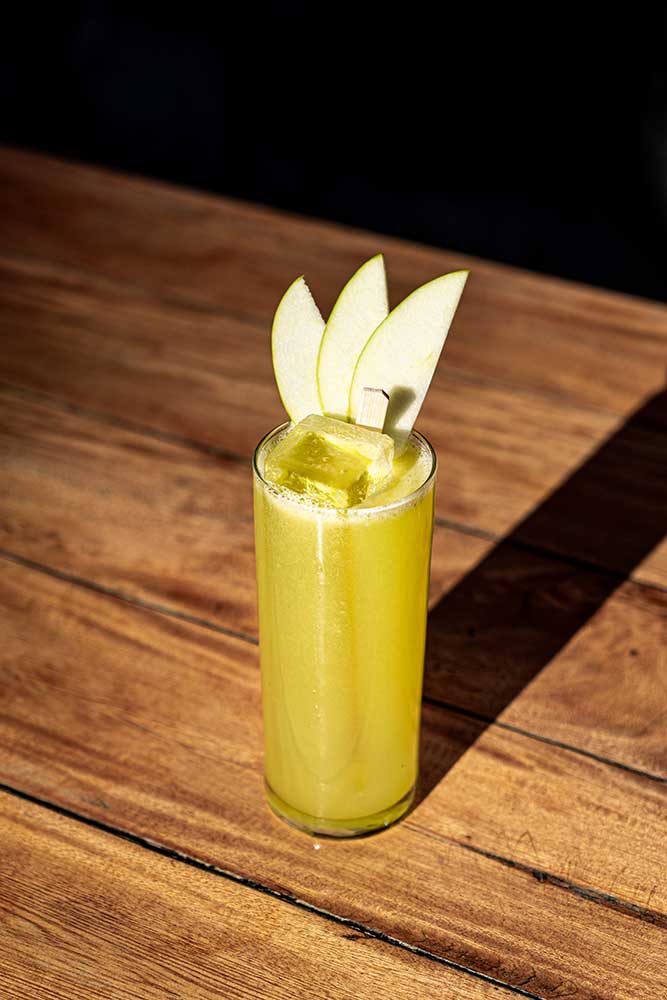 Mount Fuji apple cocktail