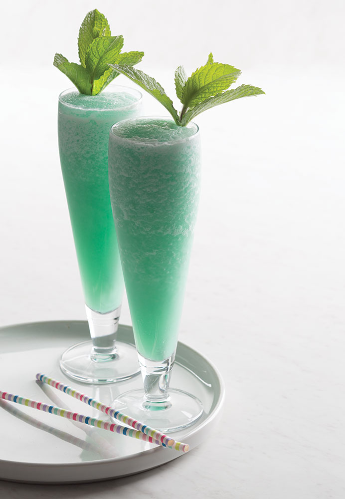 Van Gogh Daiquiri blue blended cocktail