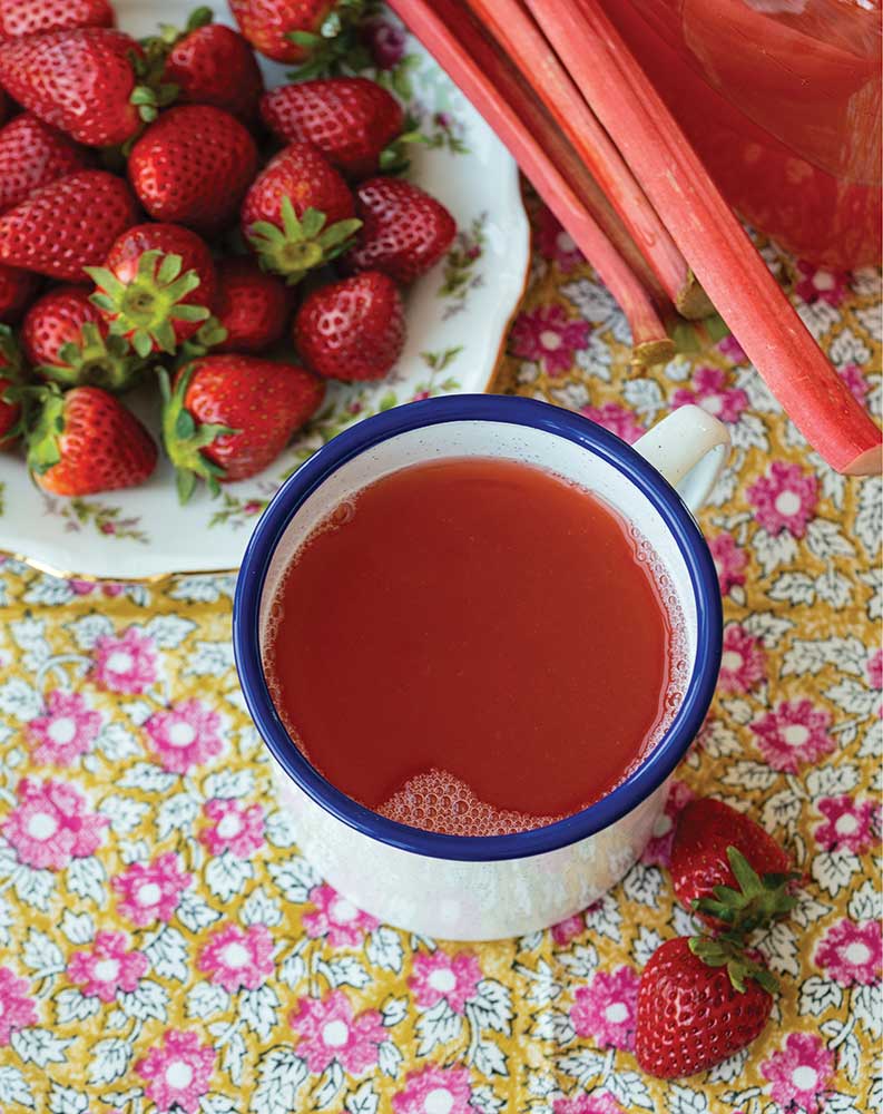 Strawberry-rhubarb kisel