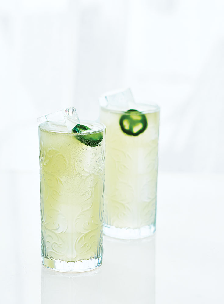 Green Chile vodka mule