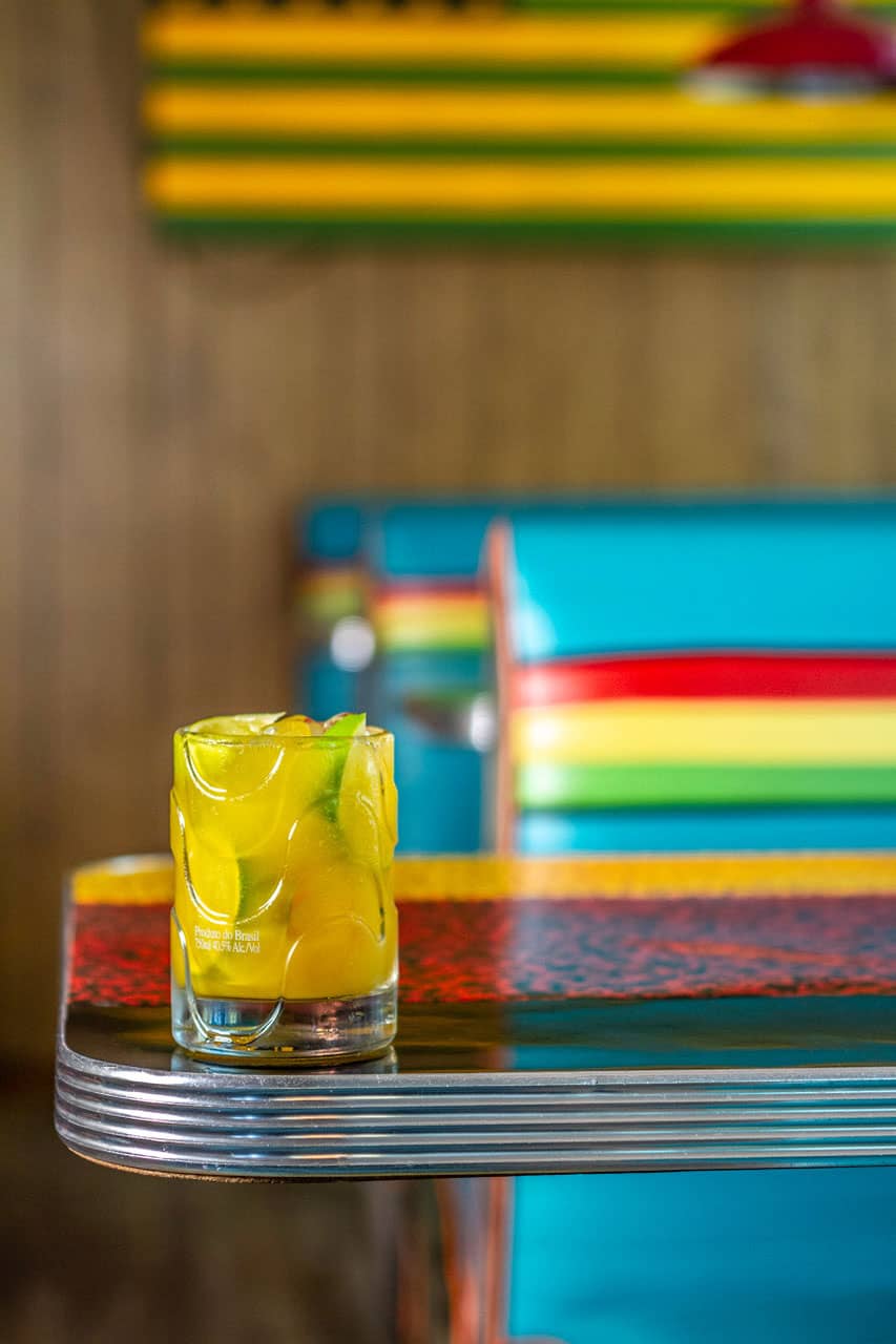 Miss Lily's passion fruit cachaça cocktail