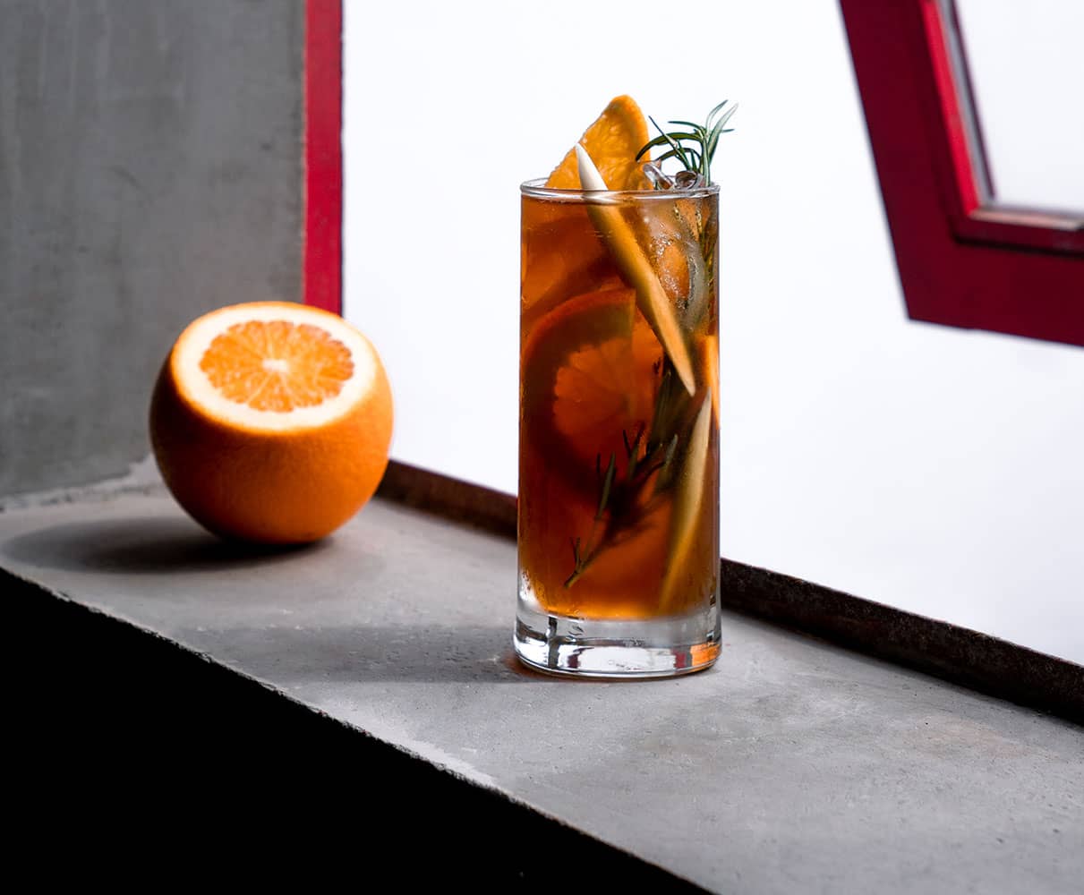 Lemongrass orange iced coffee