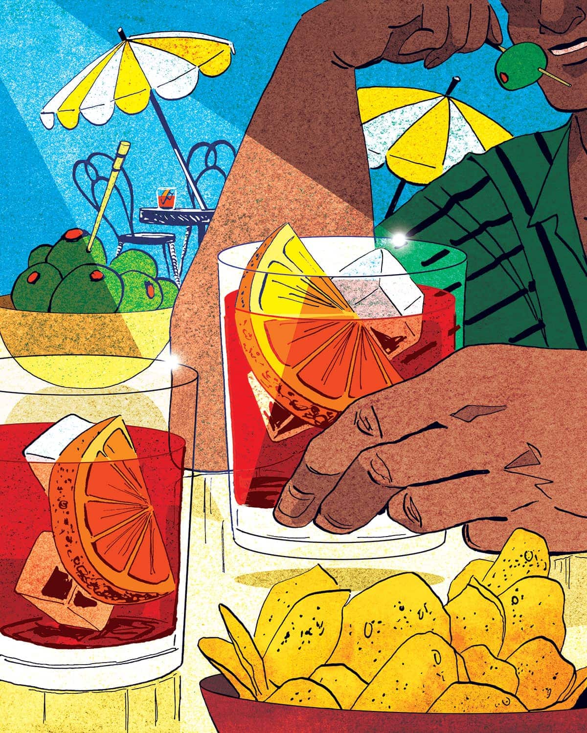 Slow Negronis aperitivo