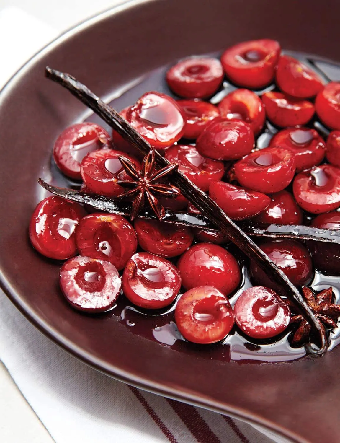 bing cherries in syrah